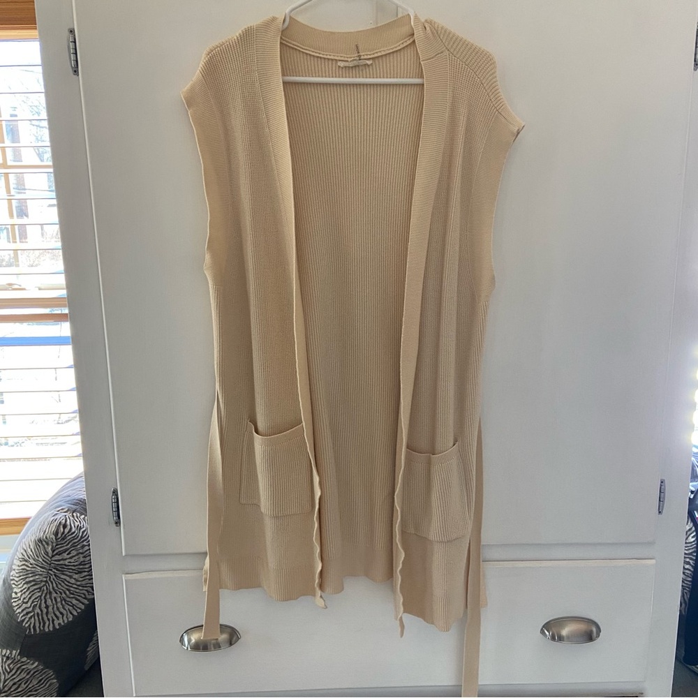 Entro Beige Knit Cardigan